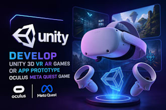 develop unity 3d VR ar games or app prototype oculus meta quest game for you