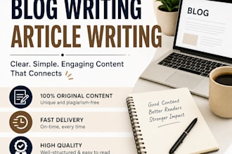 write clear and engaging blog articles and content
