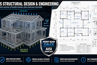 design residential, commercial cold formed steel structural plans