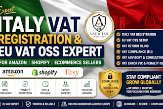 handle italy vat registration and eu vat oss for amazon ecommerce