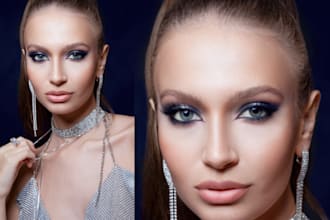 beauty retouching and skin editing