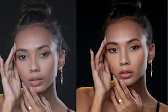beauty retouching and skin editing