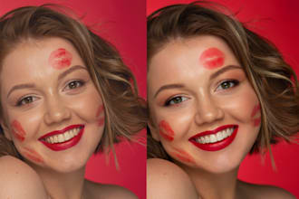 beauty retouching and skin editing