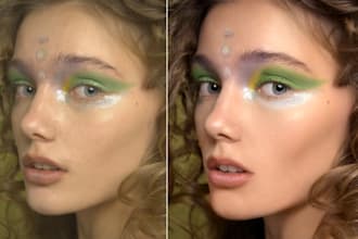 beauty retouching and skin editing