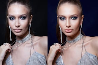 beauty retouching and skin editing