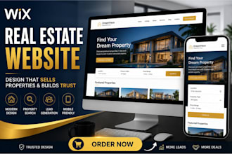 design a high converting wix website for real estate agents and brokers