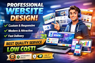 design professional website at best, cheap and affordable price