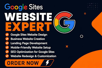 create responsive google sites website for business or nonprofit