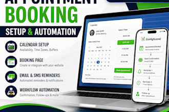 set up gohighlevel appointment booking and automation