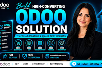 build odoo website design, odoo ecommerce, customization, API integration
