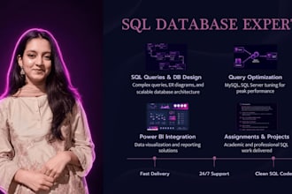 design your sql database with er diagrams and queries