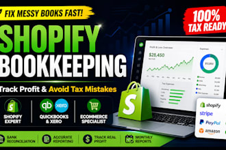 do bookkeeping for shopify ecommerce business to track profit reduce tax mistake