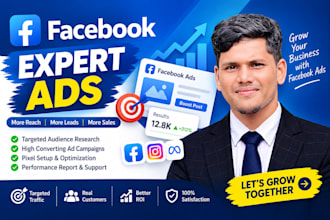 setup and manage facebook ads advertising marketing campaign