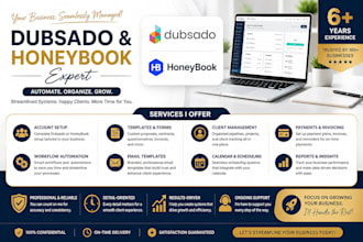 set up honeybook automation, honeybook CRM, dubsado workflow for creatives
