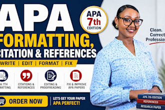 write, edit, format, and fix apa 7th citations and references