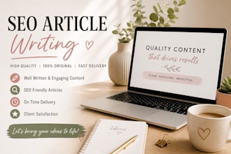 write SEO articles and blog posts