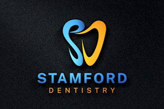 design a handcrafted premium dental clinic logo