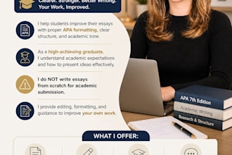 edit, format and improve your essay in apa style