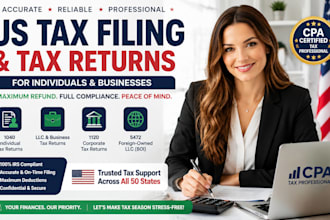 do US tax filing, US tax returns, llc tax, business tax 1120 5472 1040 cpa