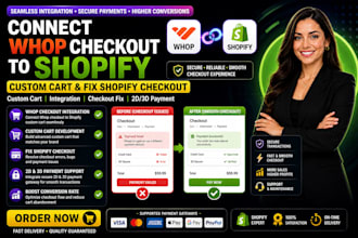 connect whop checkout to shopify custom cart, fix shopify checkout 2d 3d payment