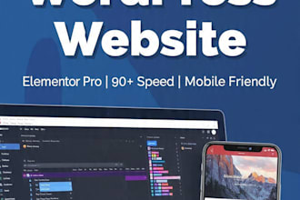 create responsive wordpress business website with elementor pro