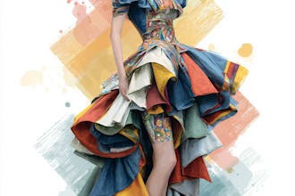 draw a fashion illustration or sketch