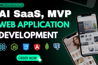 build ai saas, mvp, web app with angular dot net
