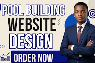 design pool building website pool builder site contractor site pool company site