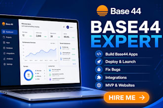 build, deploy, fix bugs, and integrate your base44 app