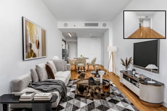 create modern virtual staging and furniture for empty rooms