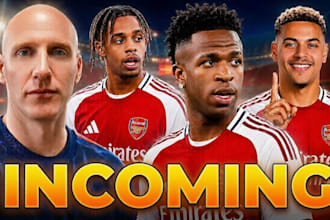 design youtube thumbnail for football or soccer channel