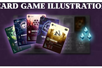 card game card game design card illustration trading card game playing card game
