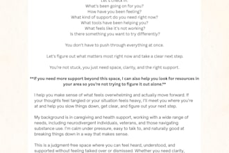 provide clarity and emotional support