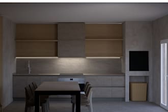 design your interior with 3d render and realistic layout
