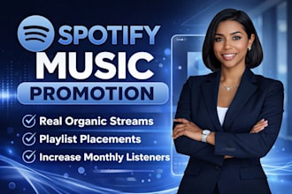 do spotify music promotion to increase streams, followers, and exposure