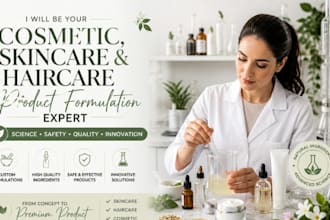 be your cosmetic, skincare and haircare product formulation expert