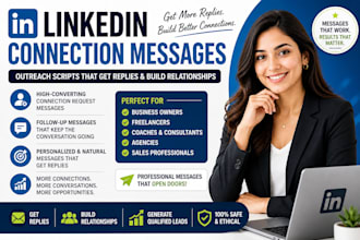 write linkedin connection messages and outreach scripts that get replies