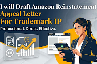 draft amazon reinstatement appeal letter for trademark IP