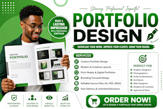 design a professional and creative portfolio