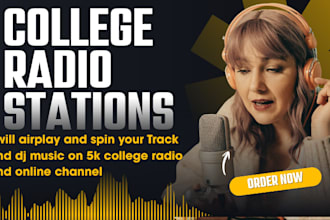 promote your music to college radio djs and online stations for airplay