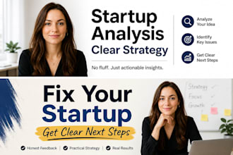 analyze your startup and give you a clear strategy