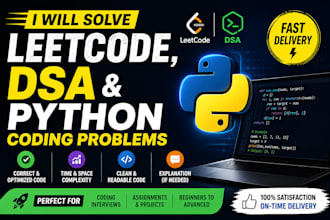 solve data structures and algorithms problems in python