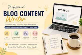 be your blog content writer and website content writer
