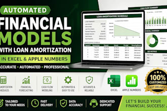 develop automated financial models with loan amortization in excel  apple number