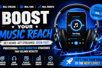 boost music promotion and music marketing for real streams and audience growth
