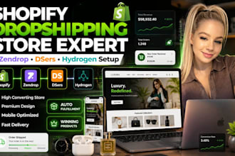 build a converting shopify dropshipping store with zendrop, dsers and hydrogen