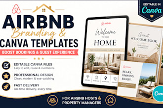 design branding and canva templates for airbnb hosts