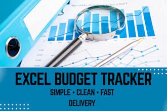 create a custom excel budget tracker or finance spreadsheet