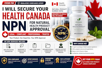 secure your health canada npn for natural health product approval