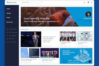 design sharepoint  intranet website and power automate setup